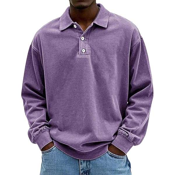 Mens Polo Long Sleeve Shirt