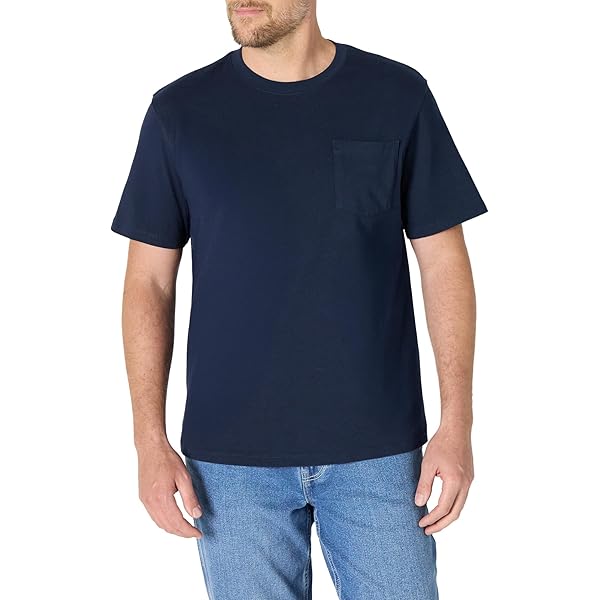 Mens Relaxed-Fit Heavyweight Cotton Pocket T-Shirt